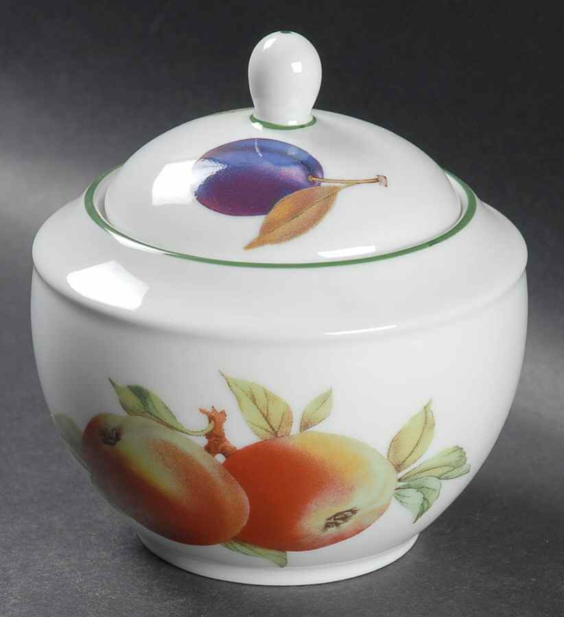 Evesham Vale Sugar Bowl & Lid by Royal Worcester-1