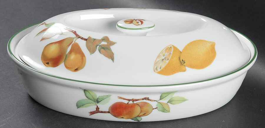 Evesham Vale Large Oval Entree Dish & Lid by Royal Worcester-1