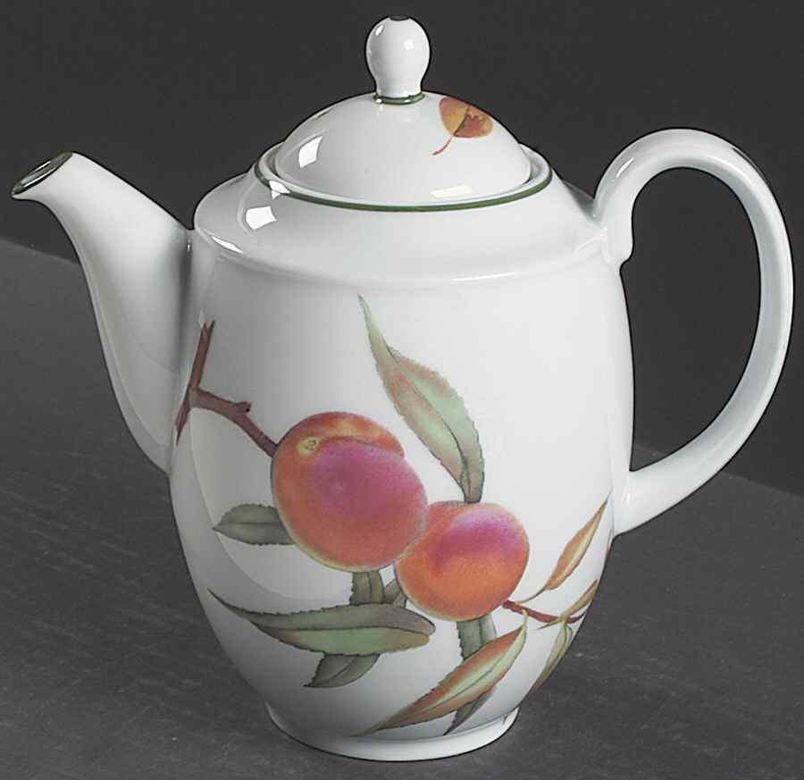 Evesham Vale Coffee Pot & Lid by Royal Worcester-1