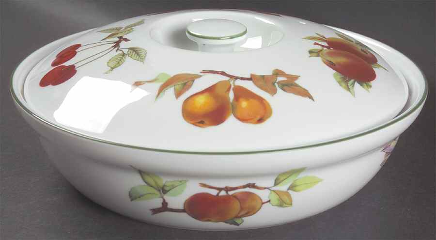 Evesham Vale Small Round Entree Dish & Lid by Royal Worcester-1