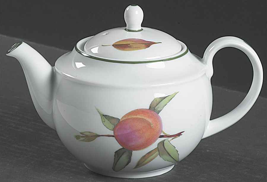 Evesham Vale Mini Teapot & Lid by Royal Worcester-1