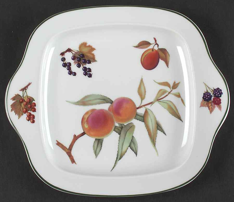 Evesham Vale Square Handled Cake Plate by Royal Worcester-1