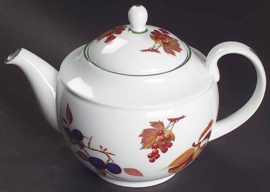 Evesham Vale Teapot & Lid by Royal Worcester-1