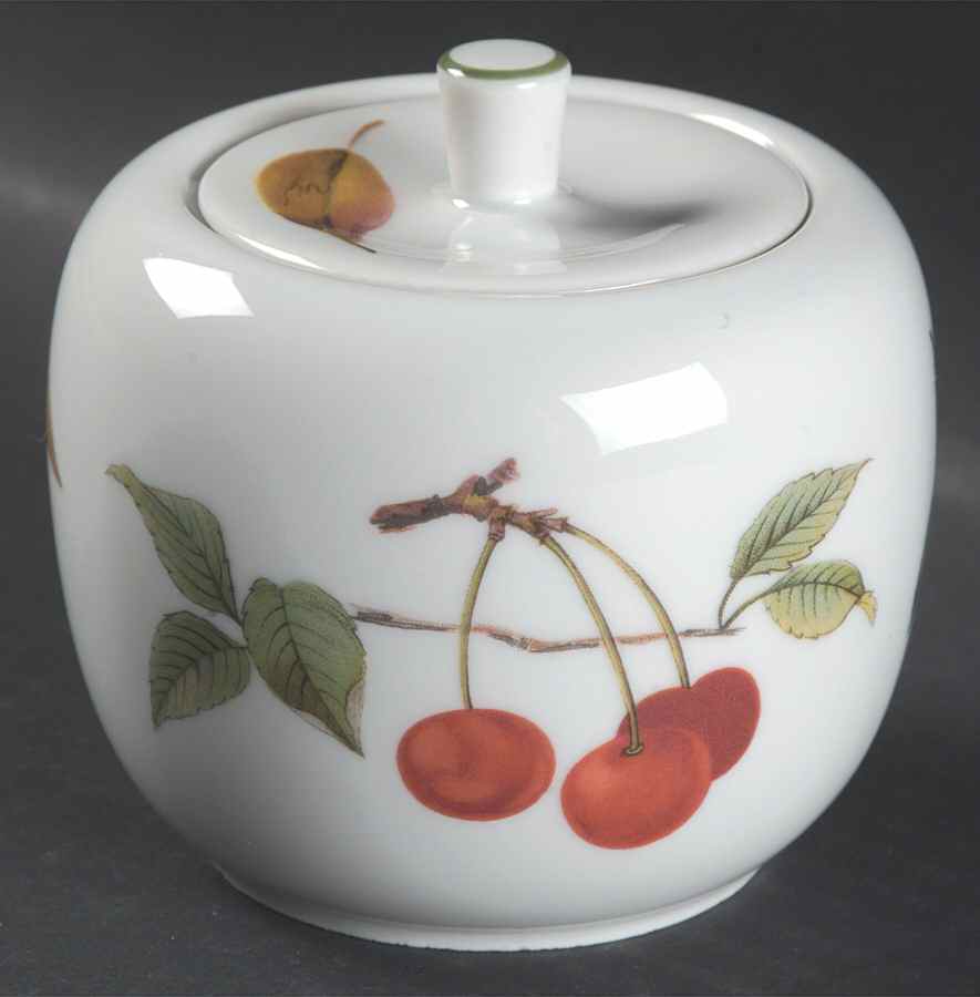 Evesham Vale Sugar Bowl & Lid by Royal Worcester-1