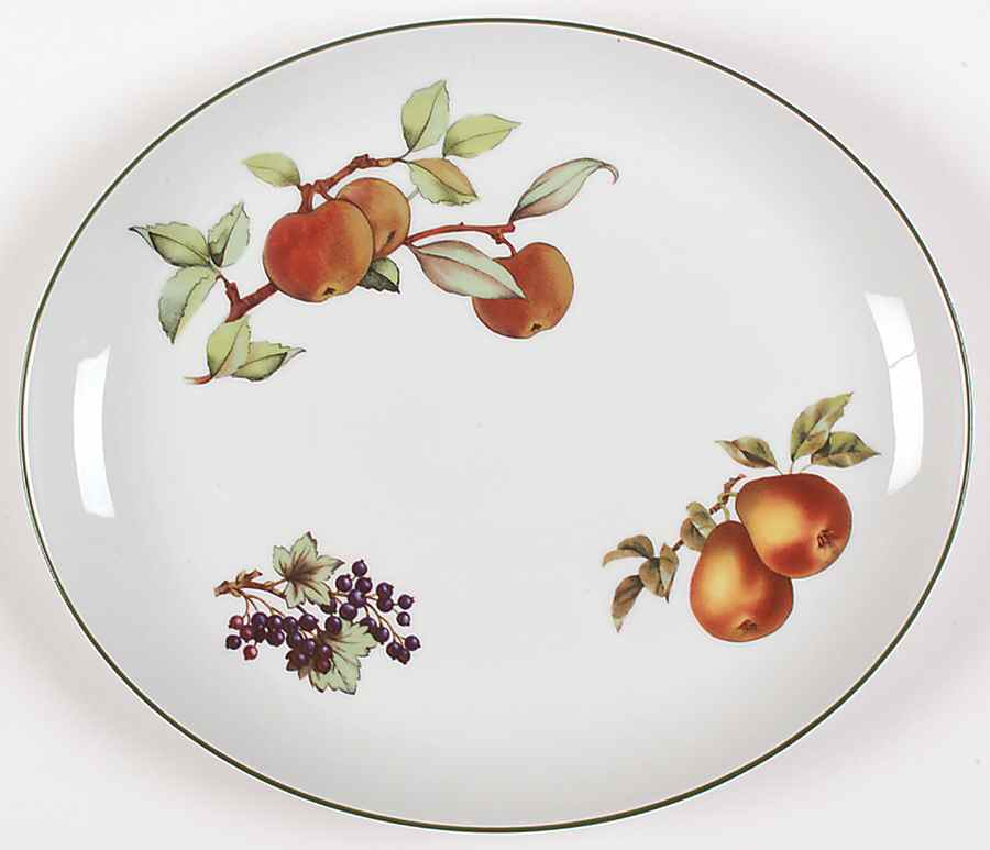 Evesham Vale 12" Oval Serving Platter by Royal Worcester-1