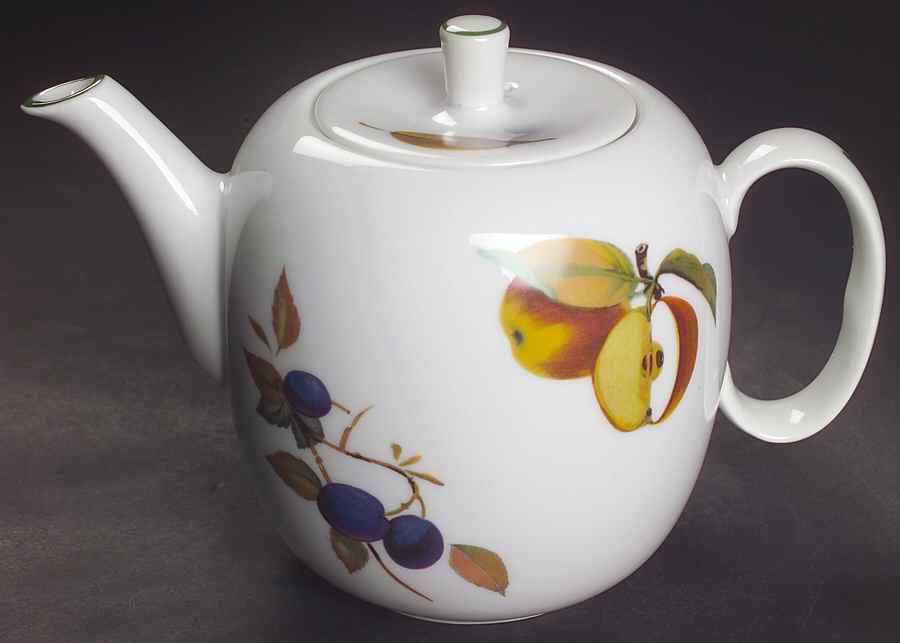 Evesham Vale Teapot & Lid by Royal Worcester-1