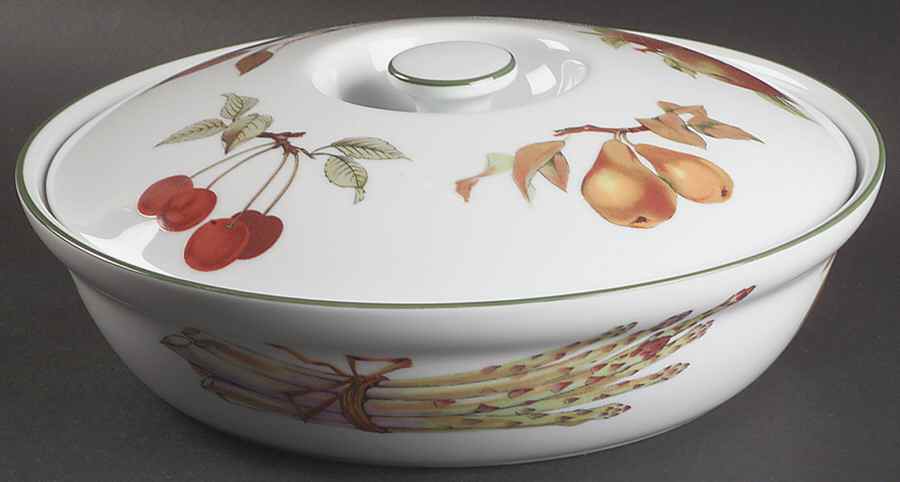 Evesham Vale Large Round Entree Dish & Lid by Royal Worcester-1
