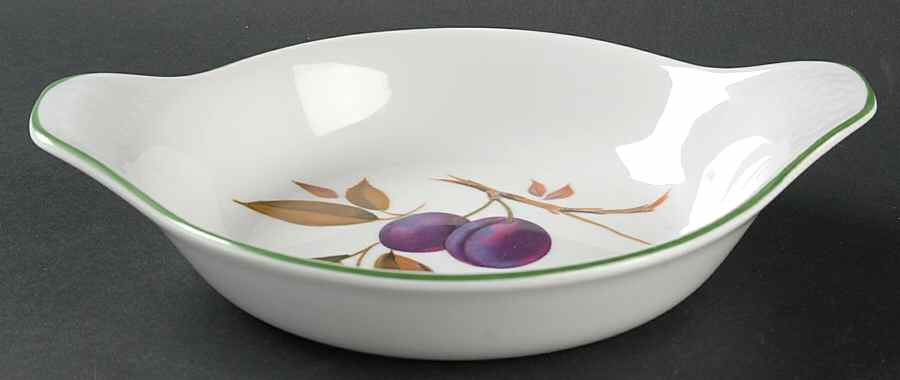 Evesham Vale 8" Eared Round Egg Dish by Royal Worcester-1