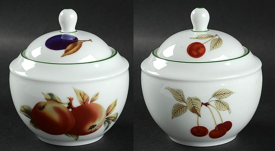 Evesham Vale Sugar Bowl & Lid by Royal Worcester-1