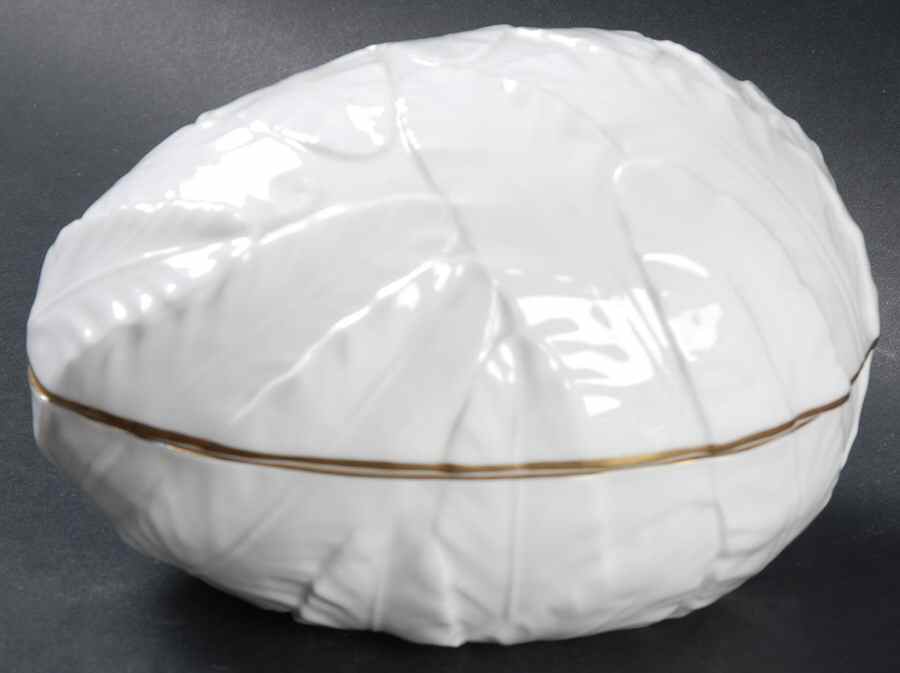 Fern Leaf Large Egg Box & Lid by Royal Worcester-1