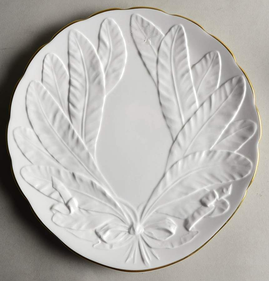 Fern Leaf Cake Plate by Royal Worcester-1