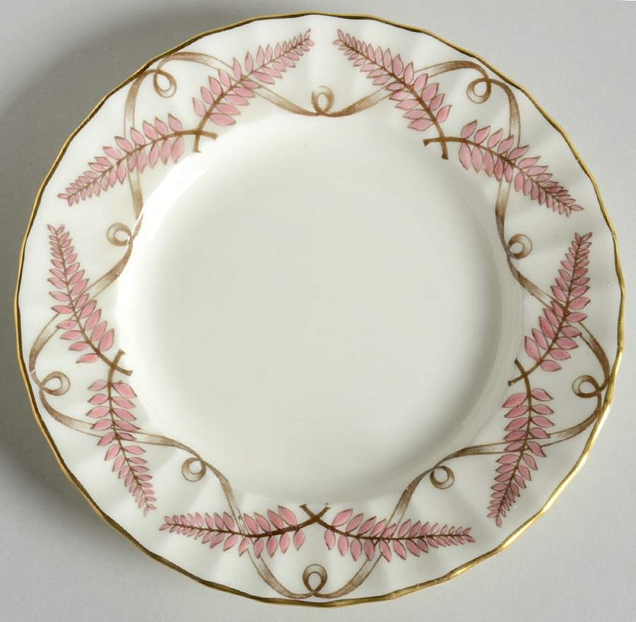 Ferncroft Pink Bread & Butter Plate by Royal Worcester-1