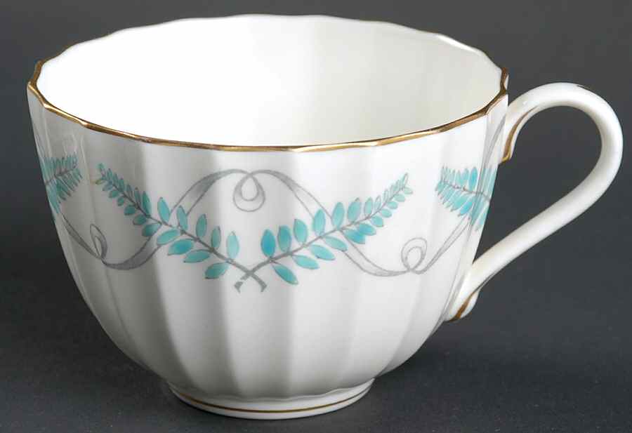 Ferncroft Turquoise Flat Cup by Royal Worcester-1