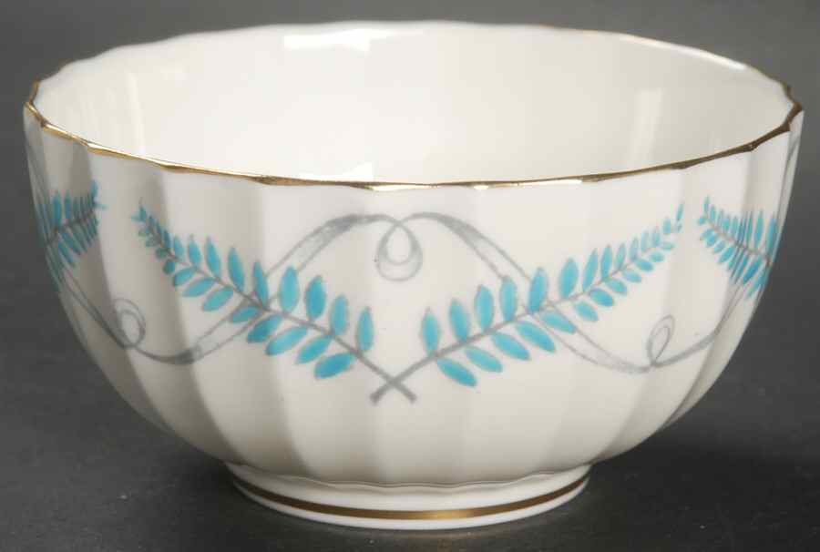 Ferncroft Turquoise Open Sugar Bowl by Royal Worcester-1