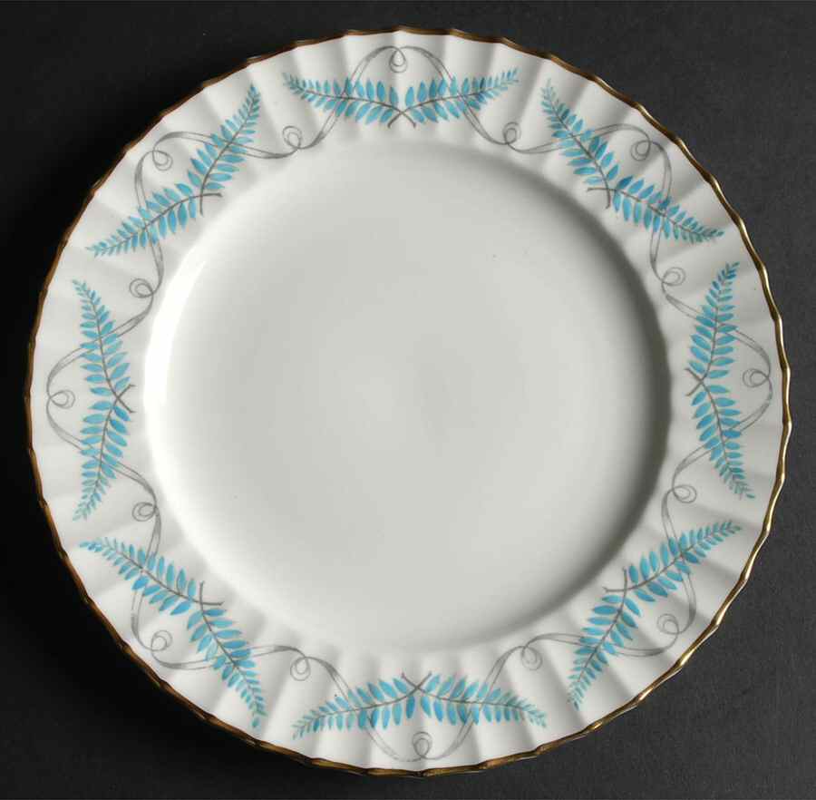Ferncroft Turquoise Luncheon Plate by Royal Worcester-1
