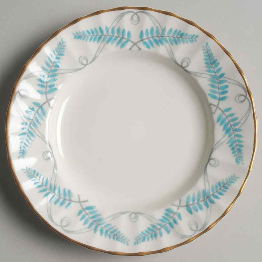 Ferncroft Turquoise Bread & Butter Plate by Royal Worcester-1