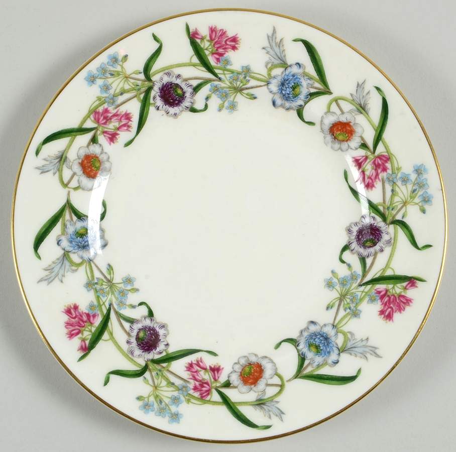 Fleurette Bread & Butter Plate by Royal Worcester-1