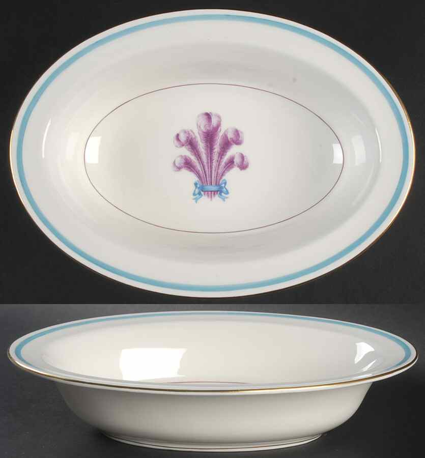Florizel 10" Oval Vegetable Bowl by Royal Worcester-1