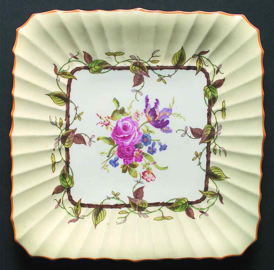 Florence Square Cake Plate by Royal Worcester-1