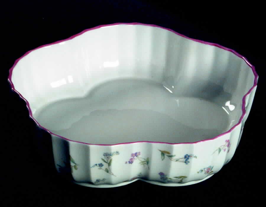 Forget Me Not Pink Large Lobed Bowl by Royal Worcester-1