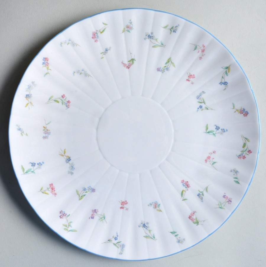 Forget Me Not Blue Cake Plate by Royal Worcester-1