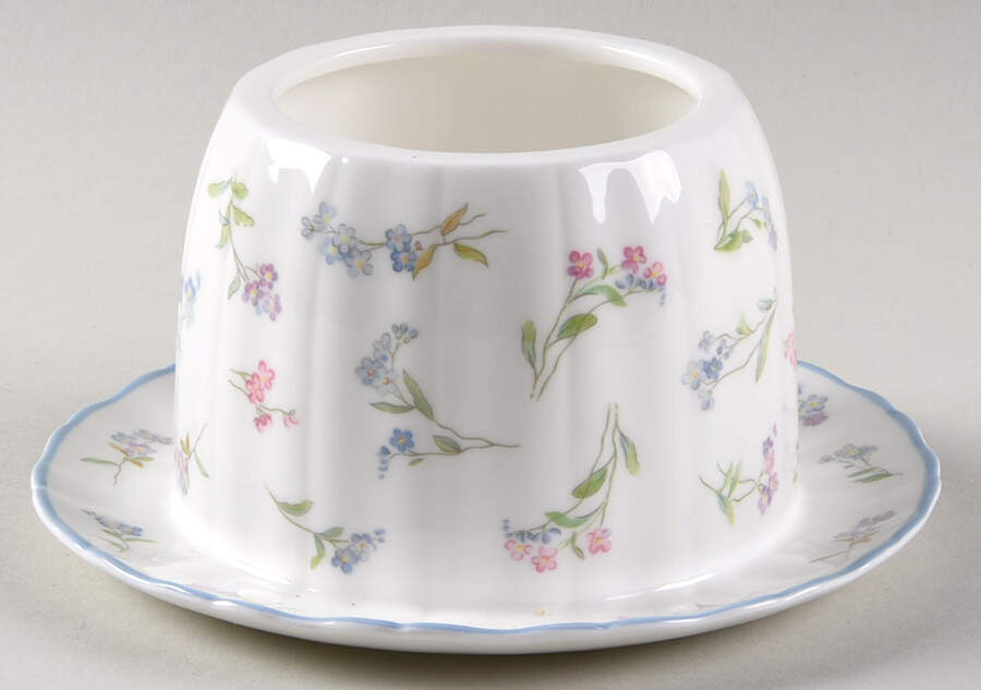 Forget Me Not Blue Honey Pot No Lid by Royal Worcester-1