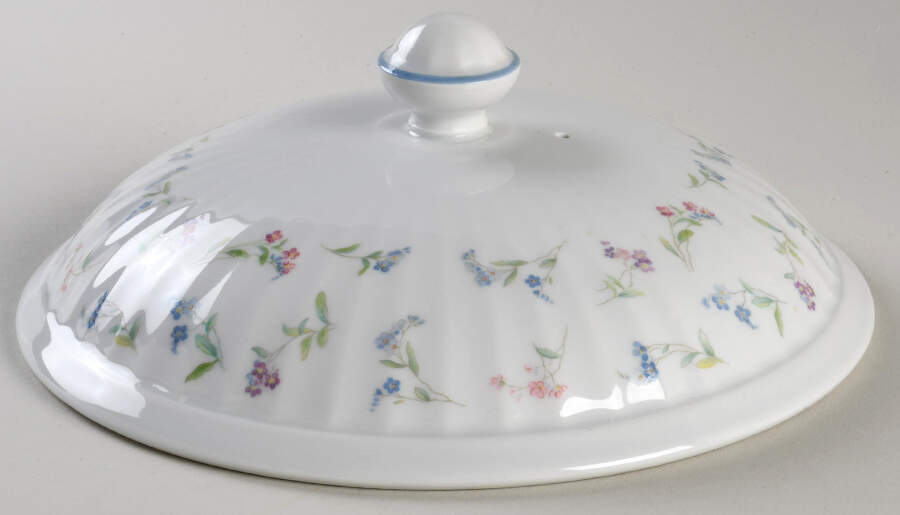 Forget Me Not Blue Lid for 3 Quart Round Casserole by Royal Worcester-1