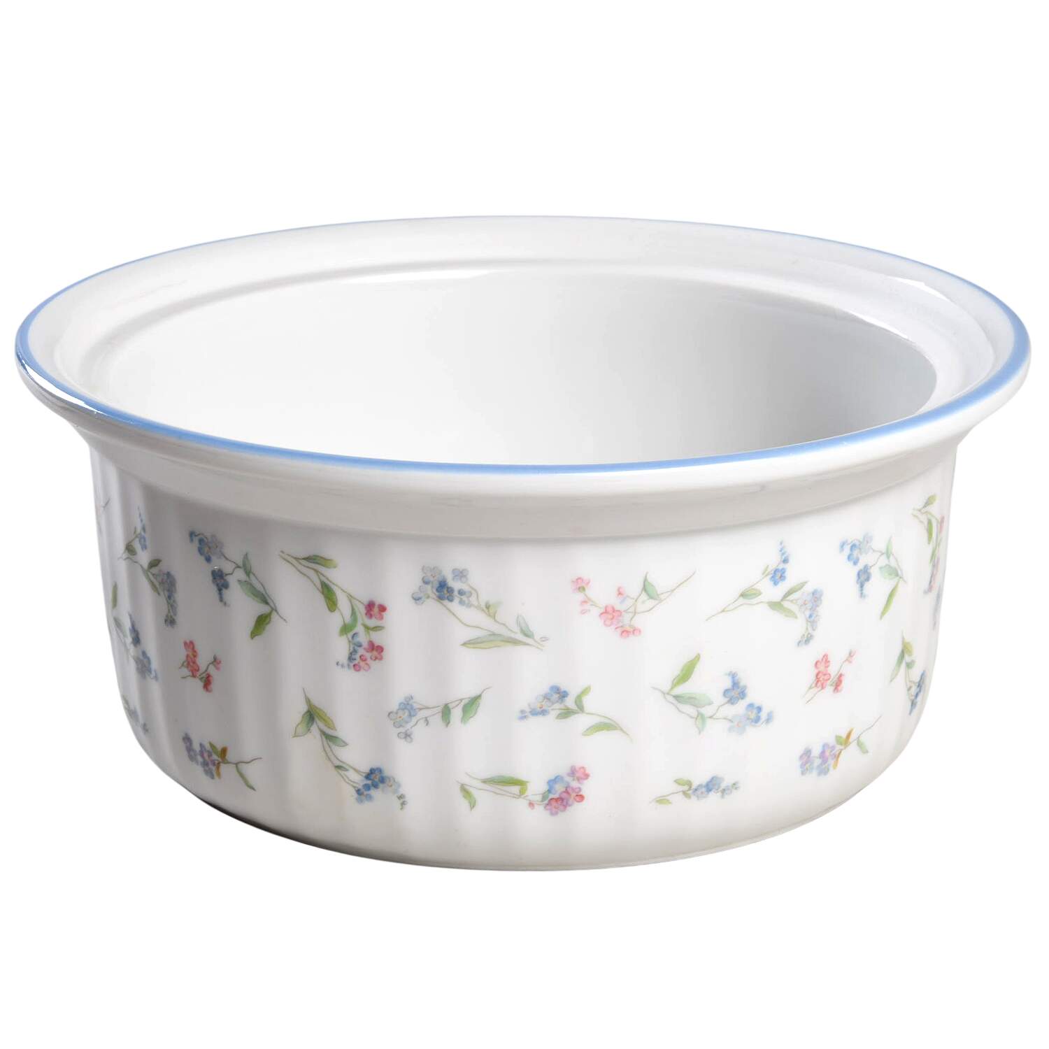 Forget Me Not Blue 1.25 Qt Round Casserole No Lid by Royal Worcester-1