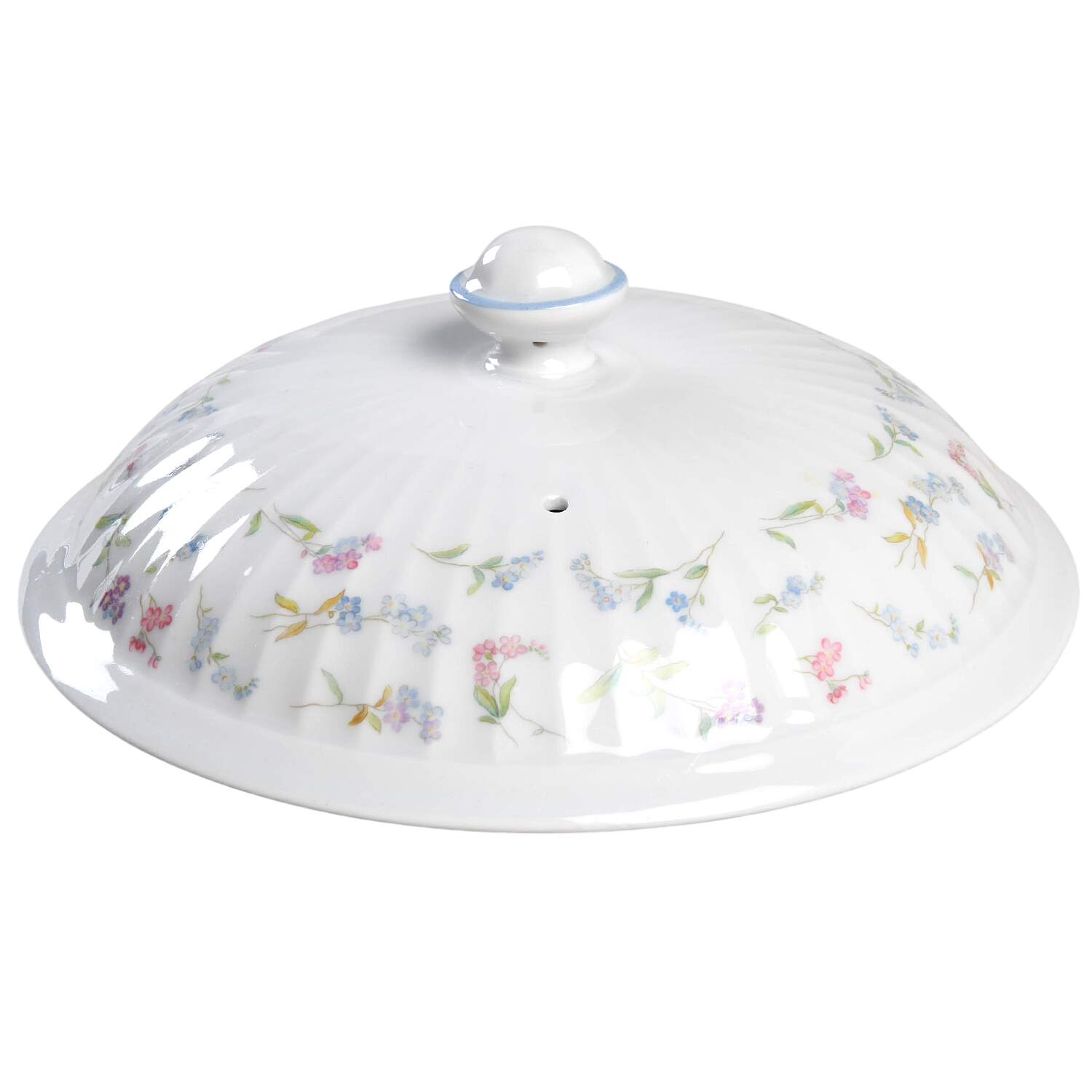 Forget Me Not Blue Lid for 1.25 Qt Round Casserole by Royal Worcester-1
