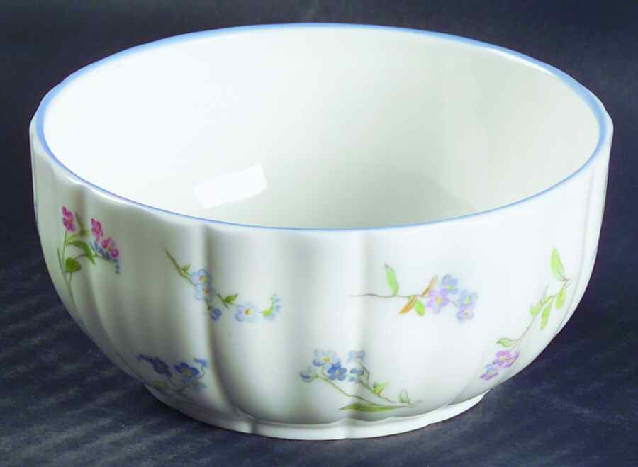 Forget Me Not Blue Mini Open Sugar Bowl by Royal Worcester-1