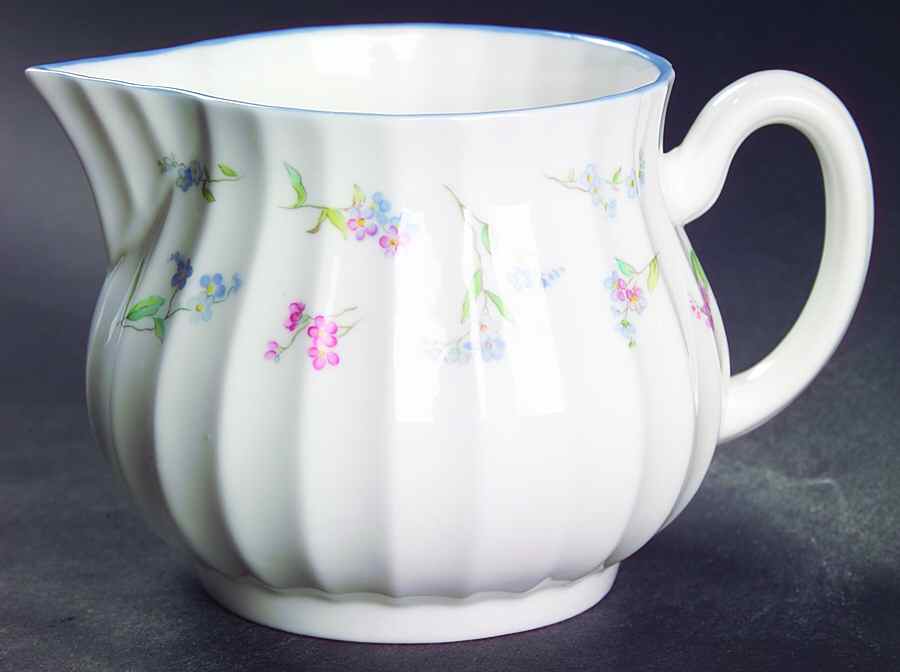 Forget Me Not Blue Creamer by Royal Worcester-1
