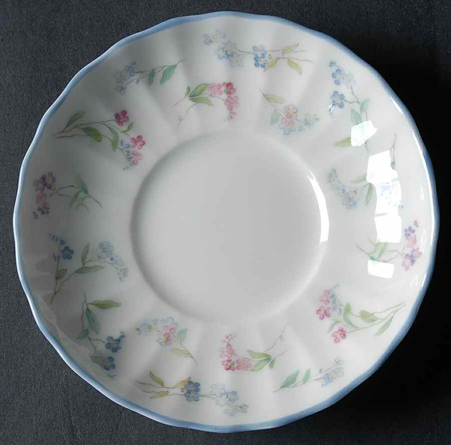 Forget Me Not Blue Saucer for Demitasse Cup by Royal Worcester-1