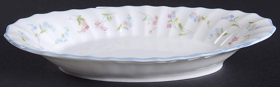 Forget Me Not Blue Pickle Dish by Royal Worcester-1