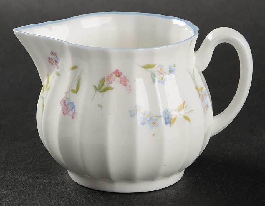 Forget Me Not Blue Mini Creamer by Royal Worcester-1