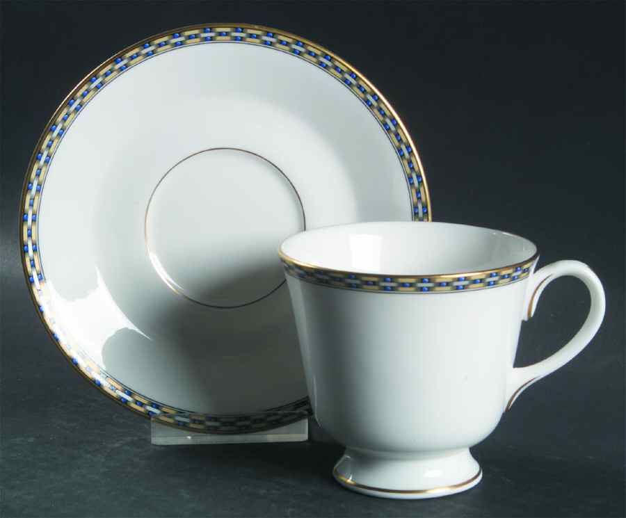 Francesca Footed Cup & Saucer Set by Royal Worcester-1