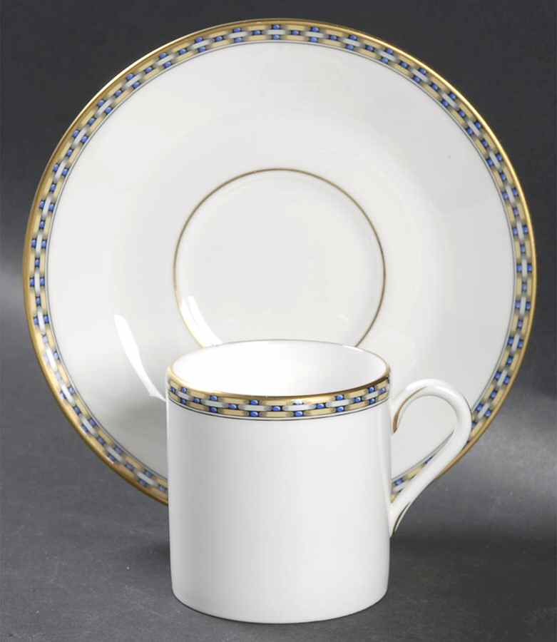 Francesca Flat Demitasse Cup & Saucer Set by Royal Worcester-1