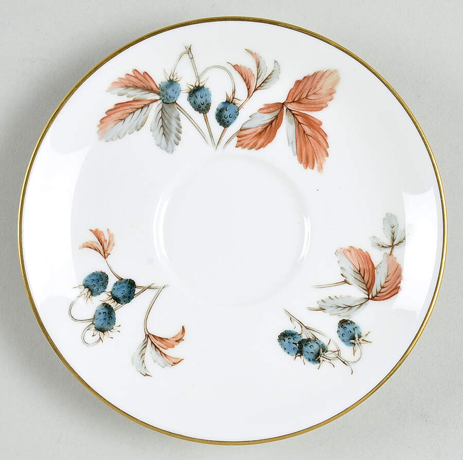 Fraises Des Bois Saucer by Royal Worcester-1
