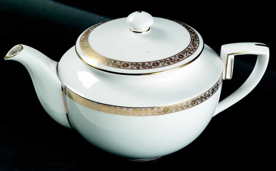 Golden Anniversary Teapot & Lid by Royal Worcester-1