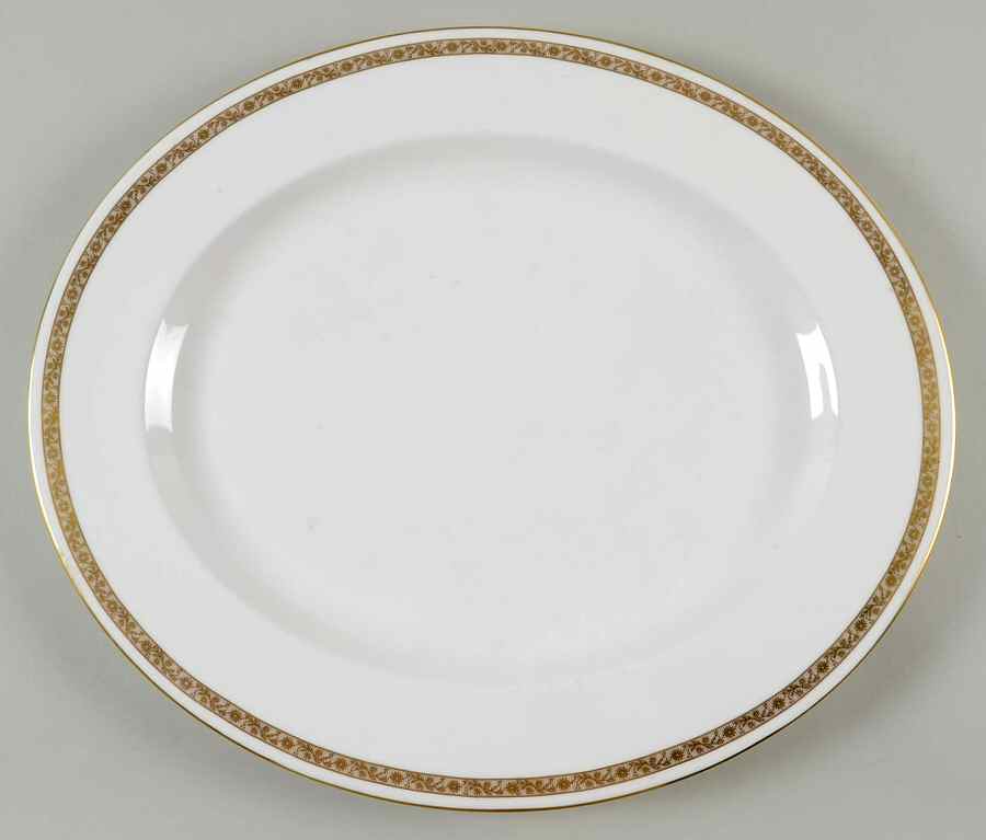 Golden Anniversary 17" Oval Serving Platter by Royal Worcester-1