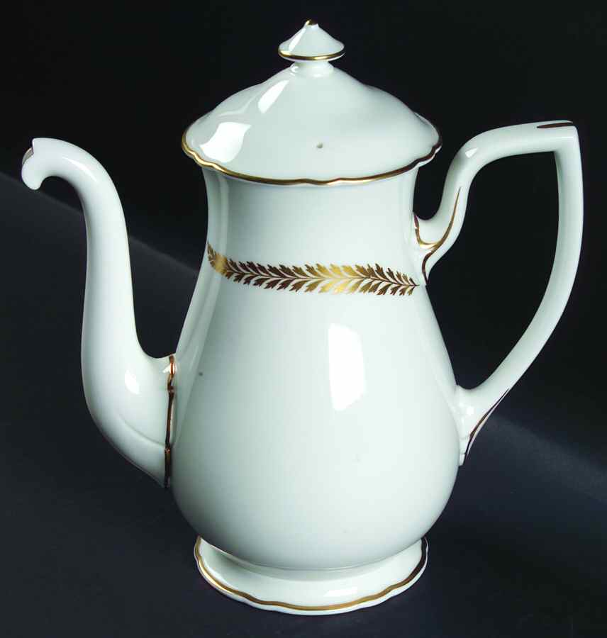Golden Bracken Mini Coffee Pot & Lid by Royal Worcester-1