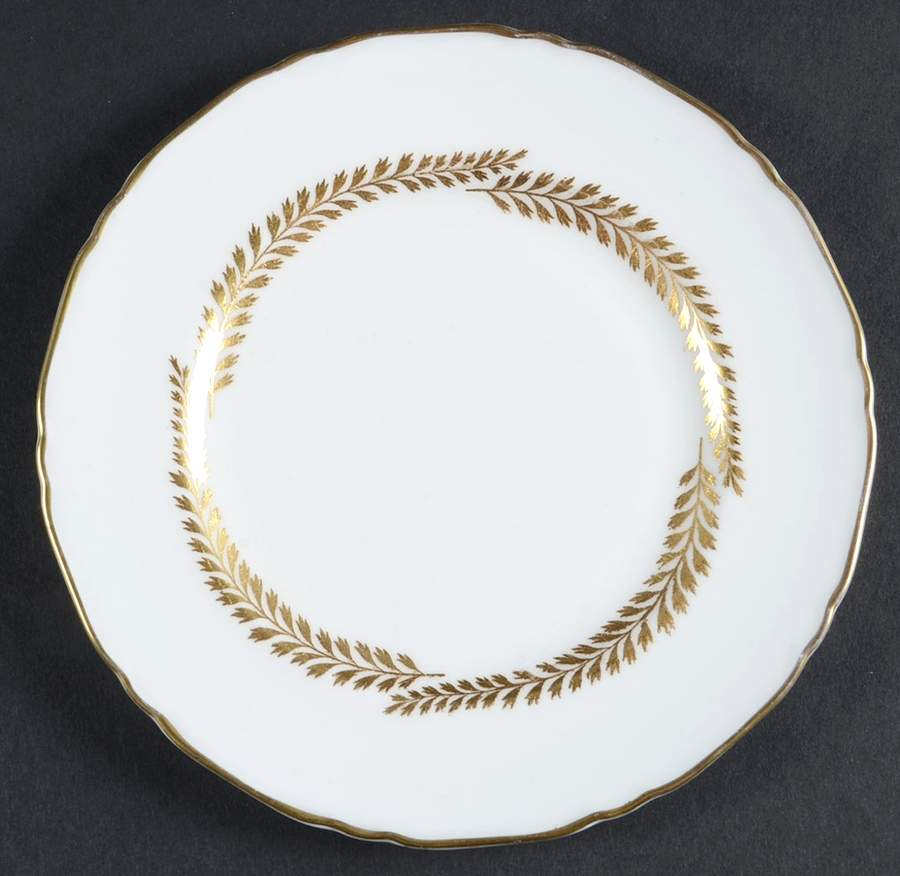 Golden Bracken Bread & Butter Plate by Royal Worcester-1