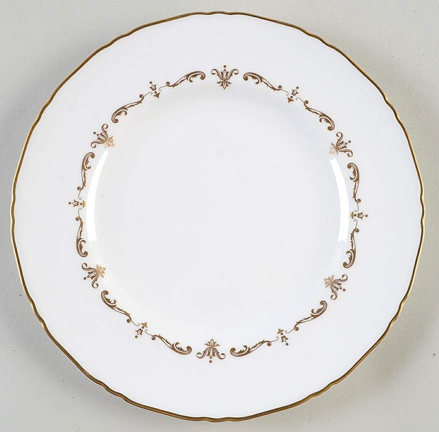 Gold Chantilly Salad Plate by Royal Worcester-1
