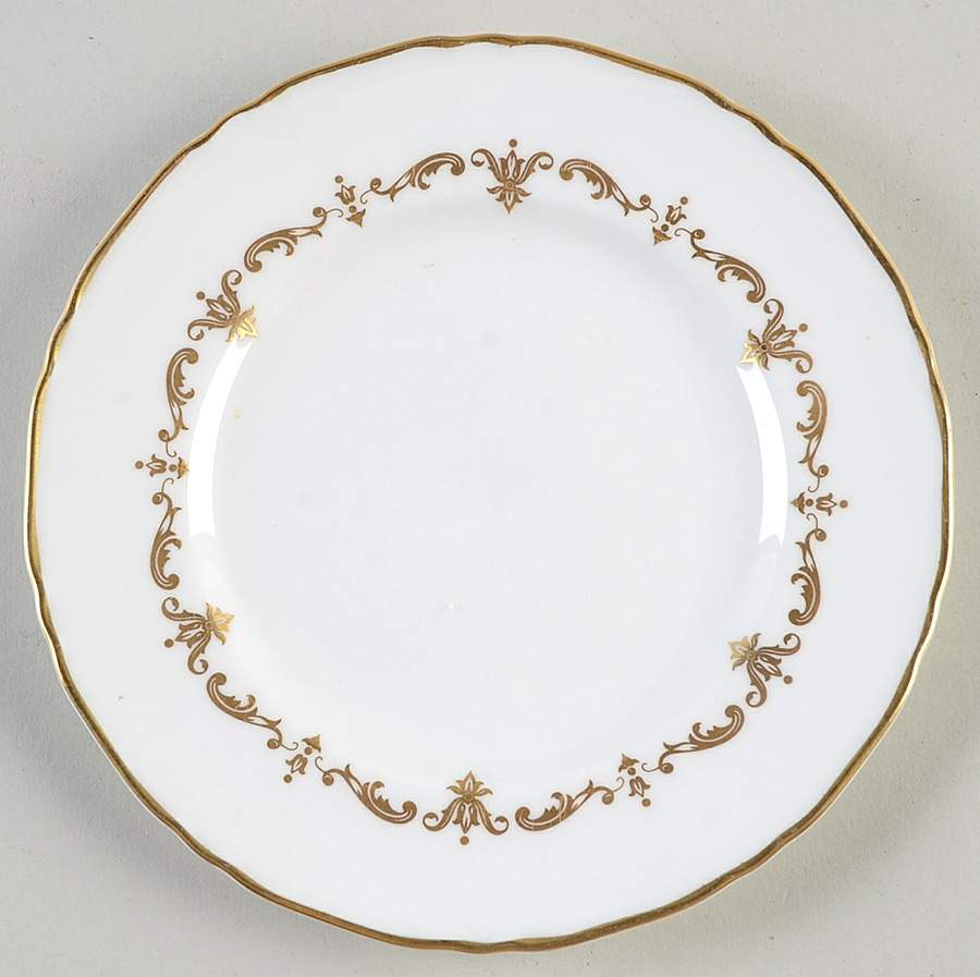 Gold Chantilly Bread & Butter Plate by Royal Worcester-1