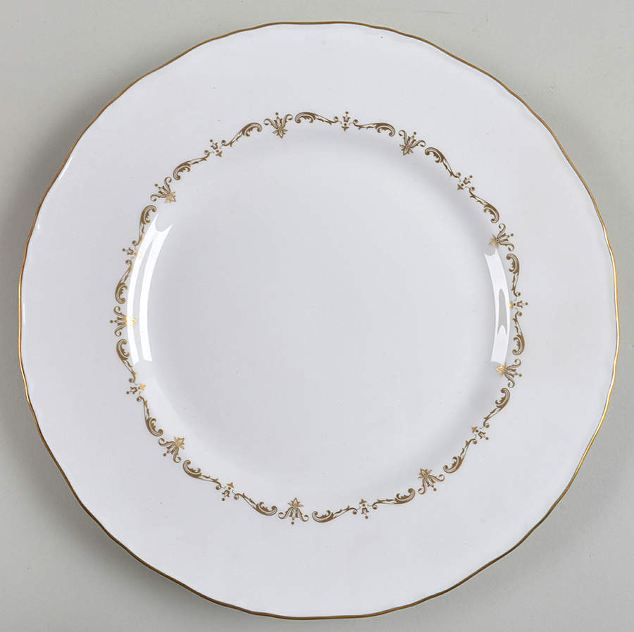 Gold Chantilly Dinner Plate by Royal Worcester-1