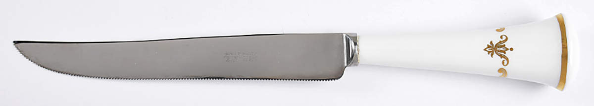 Gold Chantilly Cake Knife/Server with Stainless Blade by Royal Worcester-1