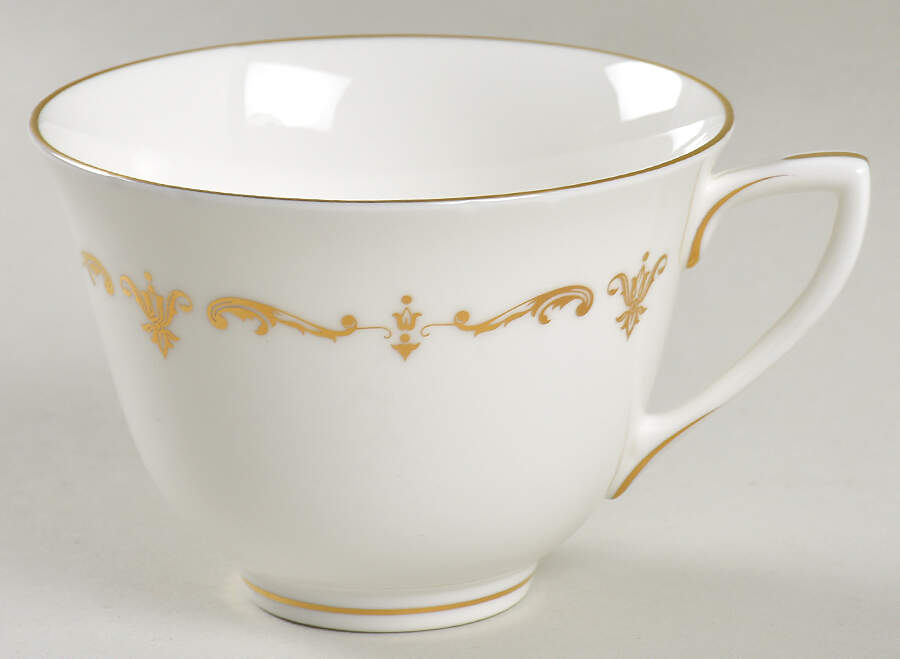 Gold Chantilly Footed Cup by Royal Worcester-1