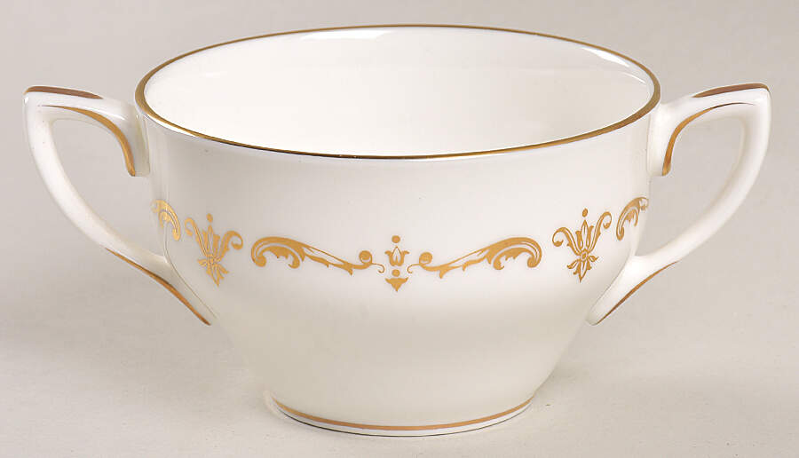 Gold Chantilly Mini Sugar Bowl No Lid by Royal Worcester-1