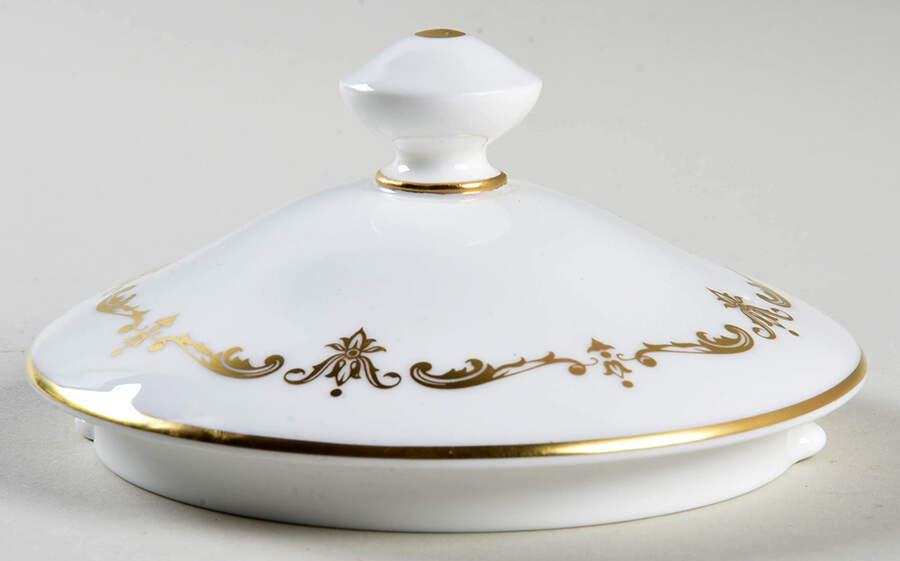 Gold Chantilly Lid for Teapot by Royal Worcester-1