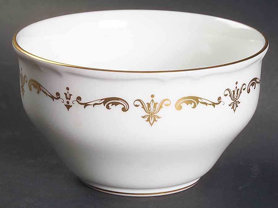 Gold Chantilly Open Sugar Bowl by Royal Worcester-1