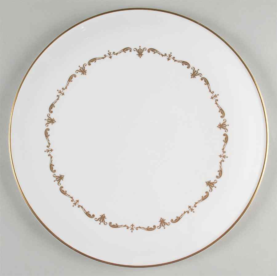 Gold Chantilly Cake Plate by Royal Worcester-1